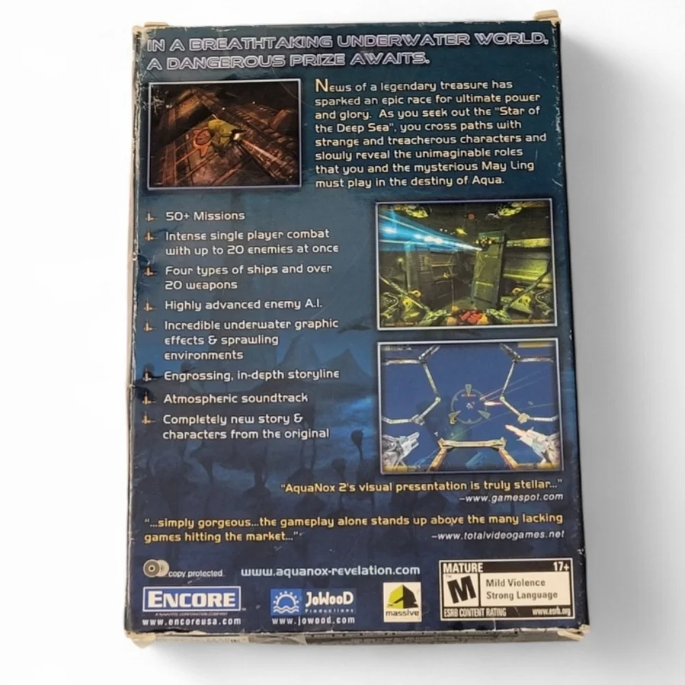 AquaNox 2: Revelation (PC CD-ROM, 2003) 2-Disc CD Boxset W/Manual Included. Aqua